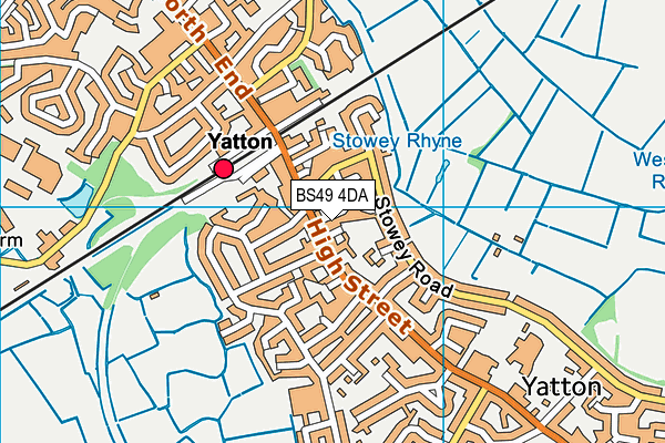BS49 4DA map - OS VectorMap District (Ordnance Survey)
