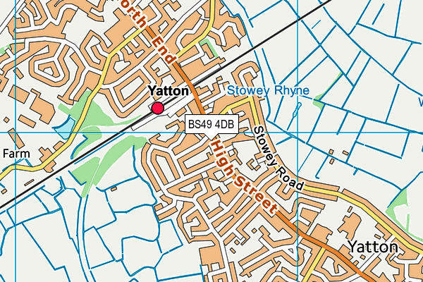 BS49 4DB map - OS VectorMap District (Ordnance Survey)