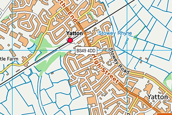BS49 4DD map - OS VectorMap District (Ordnance Survey)