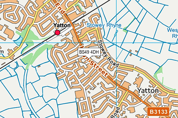 BS49 4DH map - OS VectorMap District (Ordnance Survey)