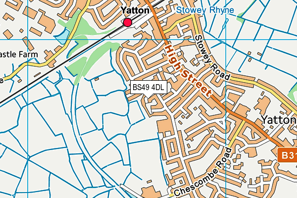 BS49 4DL map - OS VectorMap District (Ordnance Survey)