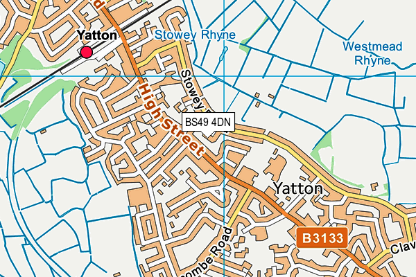 BS49 4DN map - OS VectorMap District (Ordnance Survey)