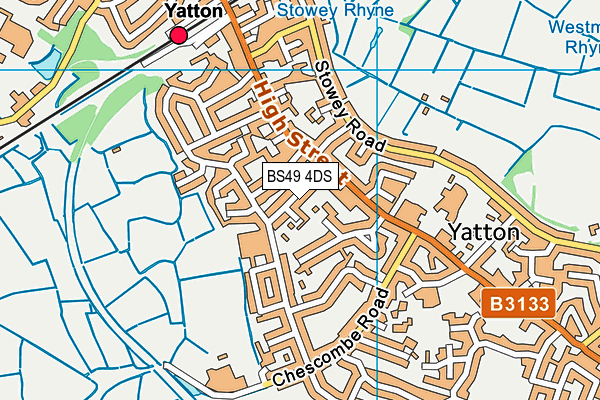 BS49 4DS map - OS VectorMap District (Ordnance Survey)