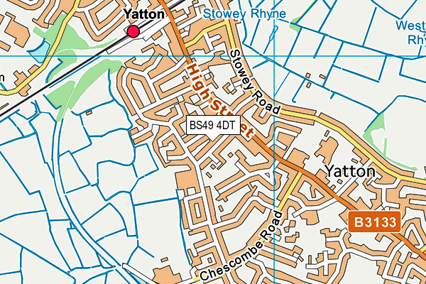 BS49 4DT map - OS VectorMap District (Ordnance Survey)