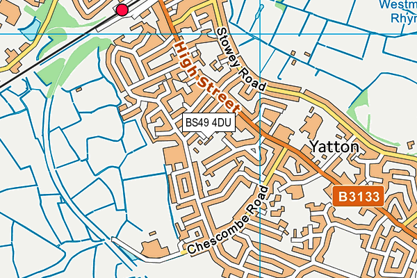 BS49 4DU map - OS VectorMap District (Ordnance Survey)