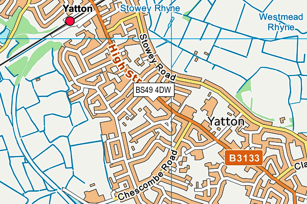 BS49 4DW map - OS VectorMap District (Ordnance Survey)