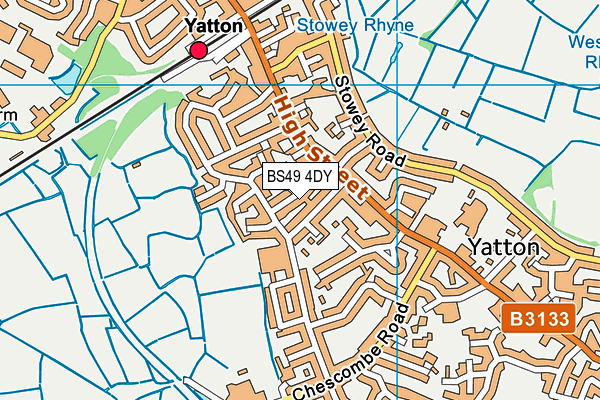 BS49 4DY map - OS VectorMap District (Ordnance Survey)