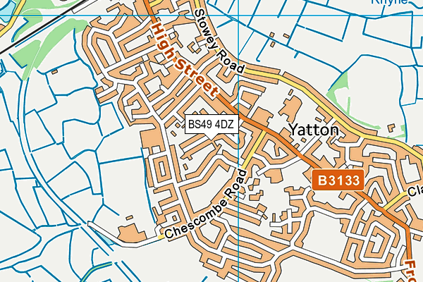 BS49 4DZ map - OS VectorMap District (Ordnance Survey)