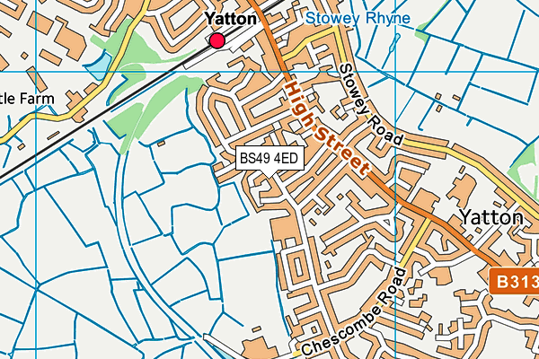 BS49 4ED map - OS VectorMap District (Ordnance Survey)