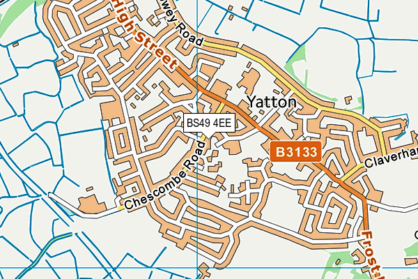 BS49 4EE map - OS VectorMap District (Ordnance Survey)