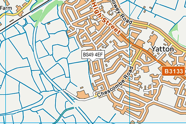 BS49 4EF map - OS VectorMap District (Ordnance Survey)