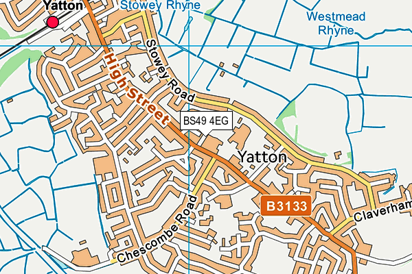 BS49 4EG map - OS VectorMap District (Ordnance Survey)