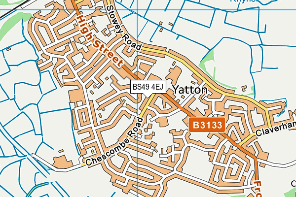 BS49 4EJ map - OS VectorMap District (Ordnance Survey)