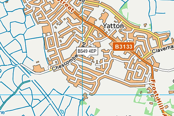 BS49 4EP map - OS VectorMap District (Ordnance Survey)
