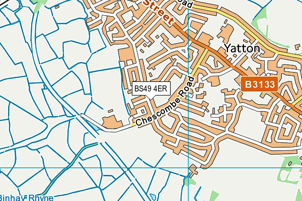 BS49 4ER map - OS VectorMap District (Ordnance Survey)