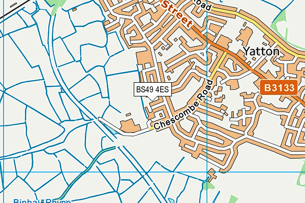 BS49 4ES map - OS VectorMap District (Ordnance Survey)