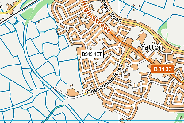 BS49 4ET map - OS VectorMap District (Ordnance Survey)