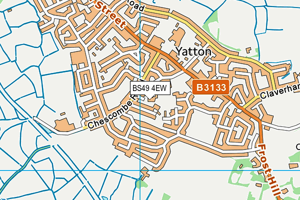 BS49 4EW map - OS VectorMap District (Ordnance Survey)