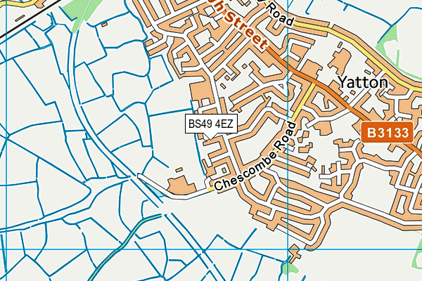 BS49 4EZ map - OS VectorMap District (Ordnance Survey)