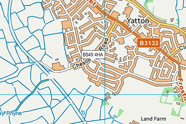 BS49 4HA map - OS VectorMap District (Ordnance Survey)