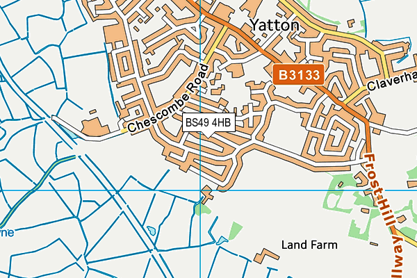 BS49 4HB map - OS VectorMap District (Ordnance Survey)