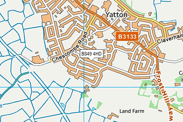 BS49 4HD map - OS VectorMap District (Ordnance Survey)