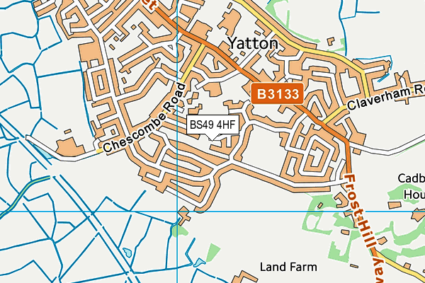 BS49 4HF map - OS VectorMap District (Ordnance Survey)