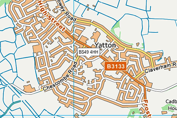 BS49 4HH map - OS VectorMap District (Ordnance Survey)