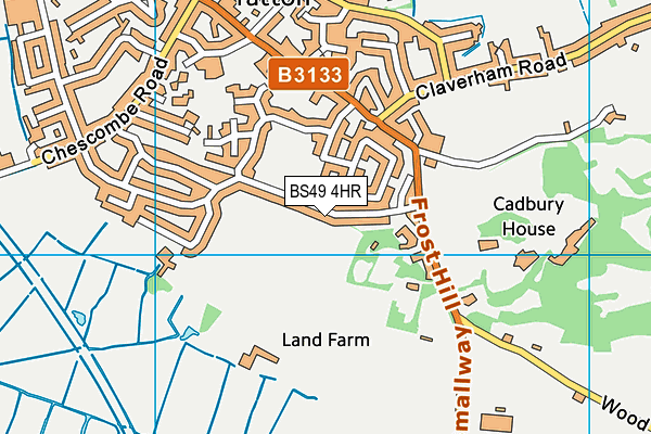 BS49 4HR map - OS VectorMap District (Ordnance Survey)