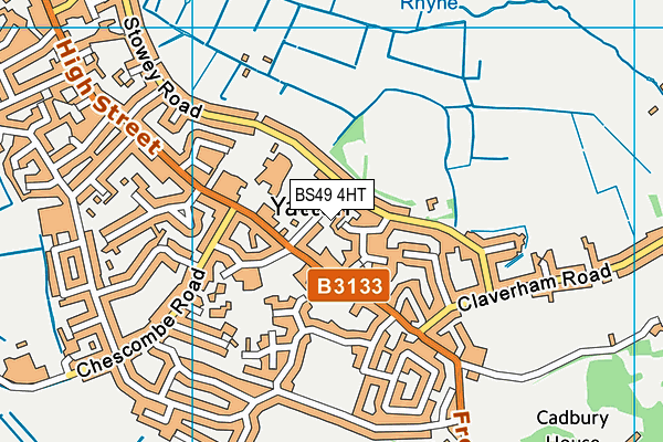 BS49 4HT map - OS VectorMap District (Ordnance Survey)