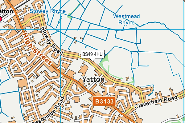 BS49 4HU map - OS VectorMap District (Ordnance Survey)