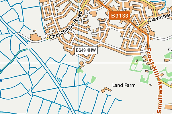 BS49 4HW map - OS VectorMap District (Ordnance Survey)