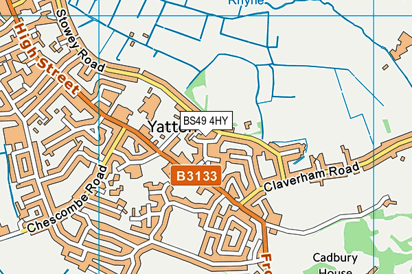 BS49 4HY map - OS VectorMap District (Ordnance Survey)