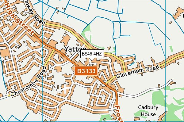 BS49 4HZ map - OS VectorMap District (Ordnance Survey)