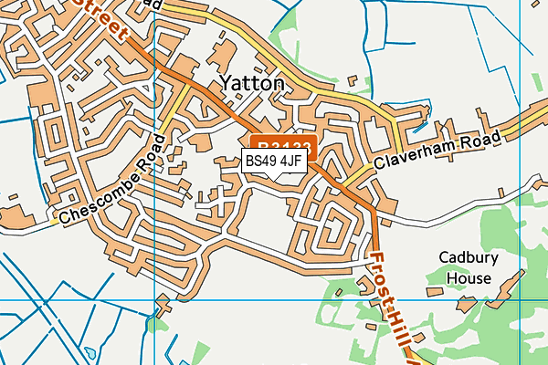 BS49 4JF map - OS VectorMap District (Ordnance Survey)
