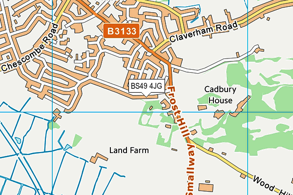 BS49 4JG map - OS VectorMap District (Ordnance Survey)