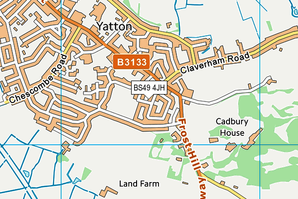 BS49 4JH map - OS VectorMap District (Ordnance Survey)