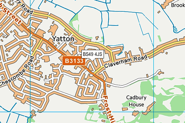 BS49 4JS map - OS VectorMap District (Ordnance Survey)
