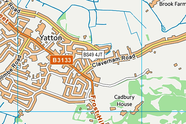BS49 4JT map - OS VectorMap District (Ordnance Survey)
