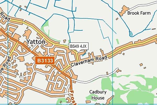 BS49 4JX map - OS VectorMap District (Ordnance Survey)
