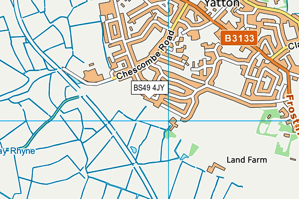 BS49 4JY map - OS VectorMap District (Ordnance Survey)