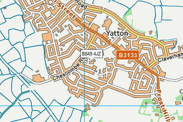 BS49 4JZ map - OS VectorMap District (Ordnance Survey)