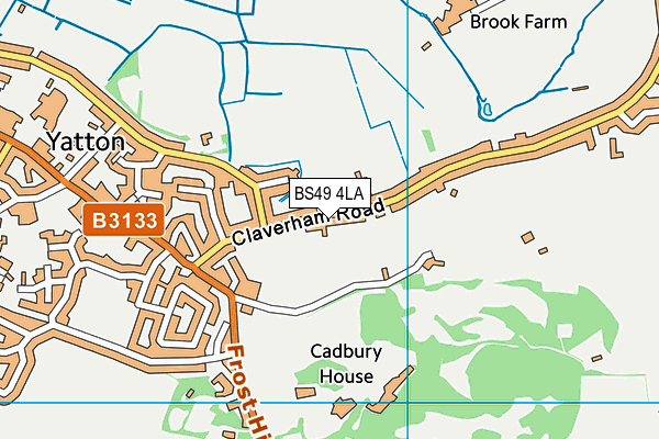 BS49 4LA map - OS VectorMap District (Ordnance Survey)