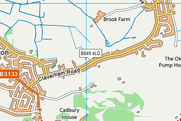 BS49 4LD map - OS VectorMap District (Ordnance Survey)