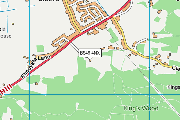 BS49 4NX map - OS VectorMap District (Ordnance Survey)
