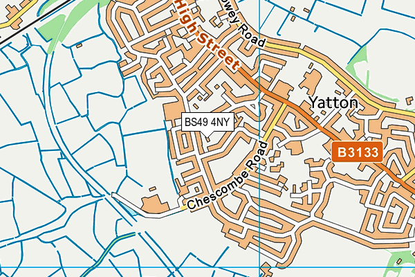 BS49 4NY map - OS VectorMap District (Ordnance Survey)