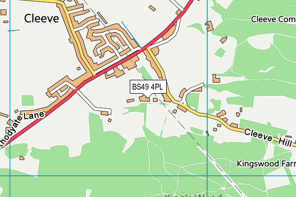BS49 4PL map - OS VectorMap District (Ordnance Survey)