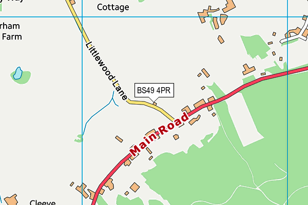 BS49 4PR map - OS VectorMap District (Ordnance Survey)
