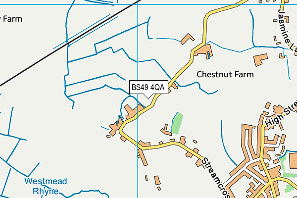 BS49 4QA map - OS VectorMap District (Ordnance Survey)