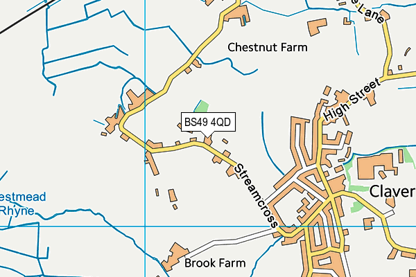 BS49 4QD map - OS VectorMap District (Ordnance Survey)
